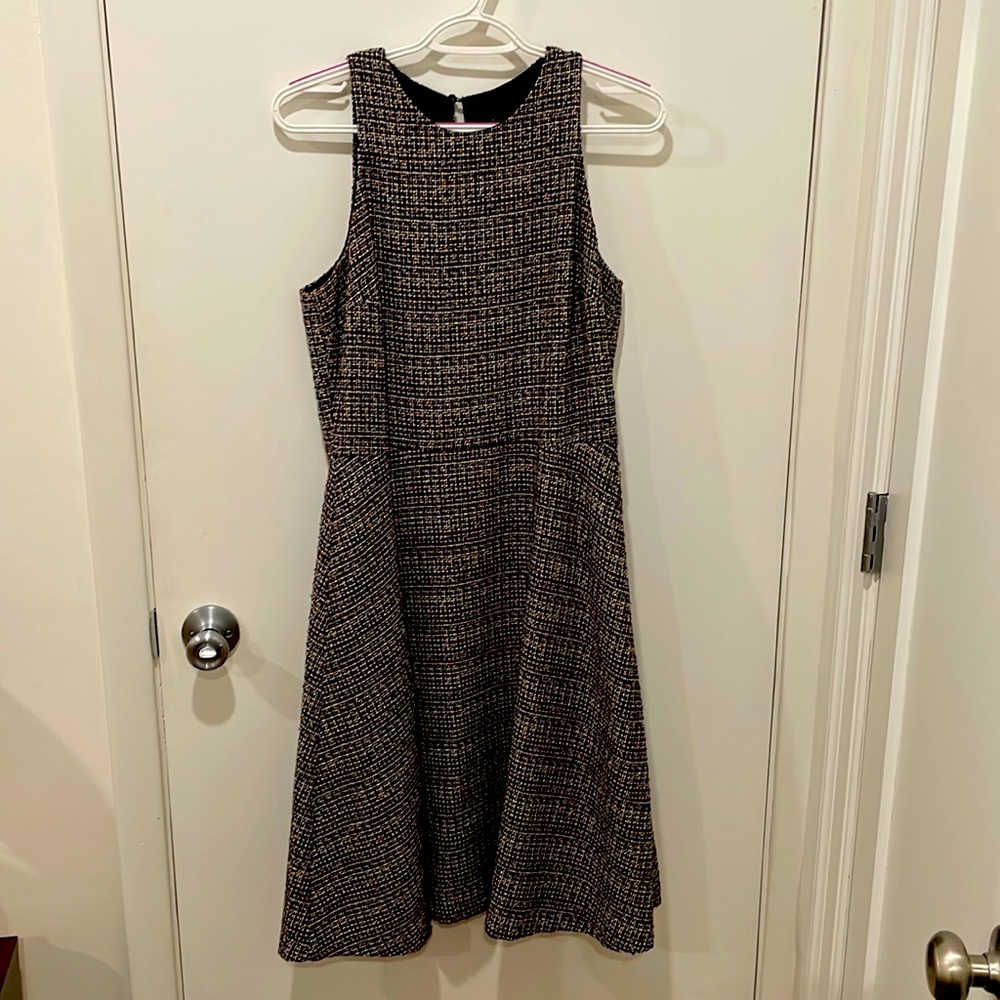 Banana Republic tweed a-line sleeveless dress, size 10